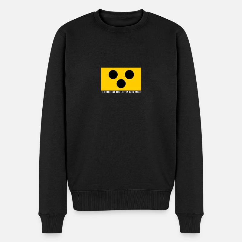 Blinde - Männer Premium Bio Pullover - Schwarz