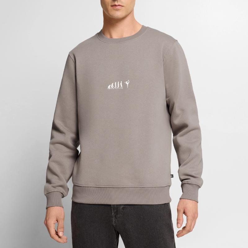 EVOLUTION yoga meditation studio dance studio Men's Premium Organic Jumper