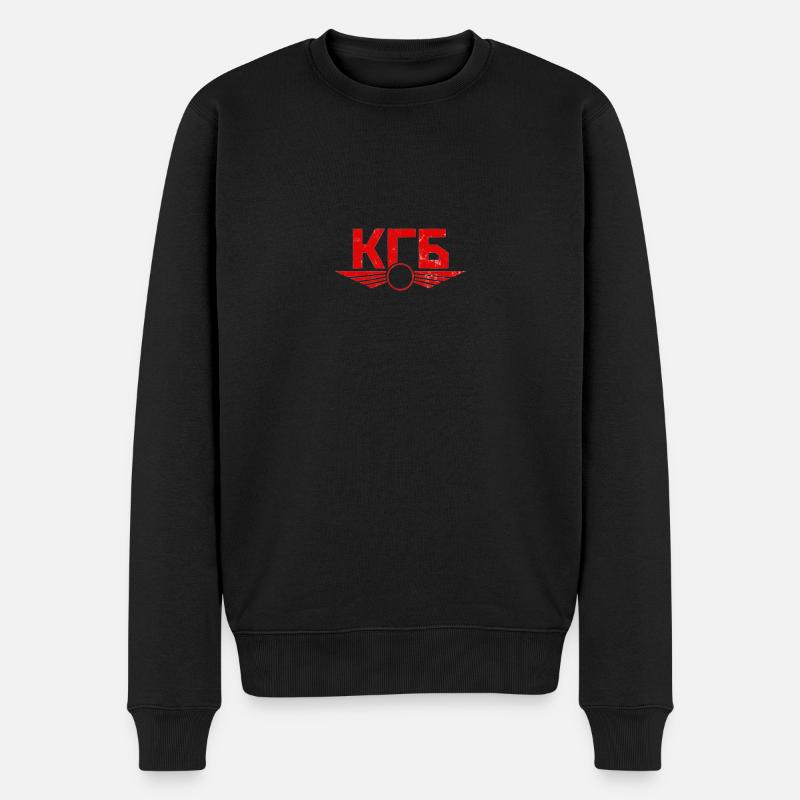 KGB - Männer Premium Bio Pullover - Schwarz