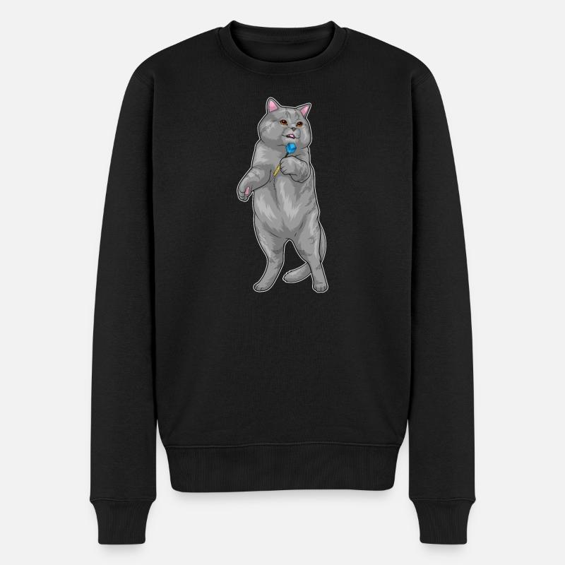 Cat Dart Dart - Pull Premium bio Homme - noir