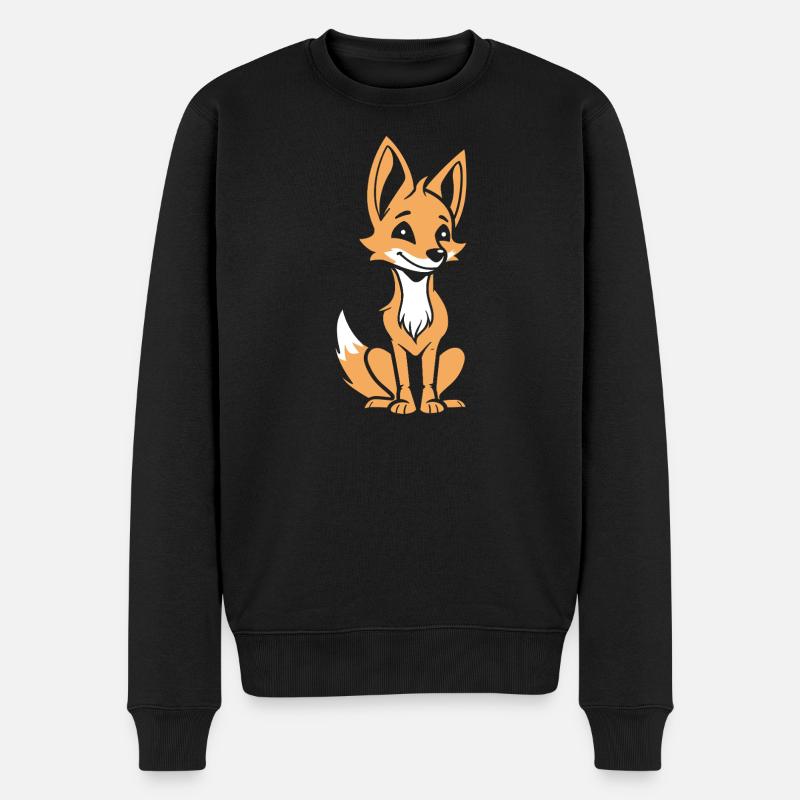 Schakal - Männer Premium Bio Pullover - Schwarz