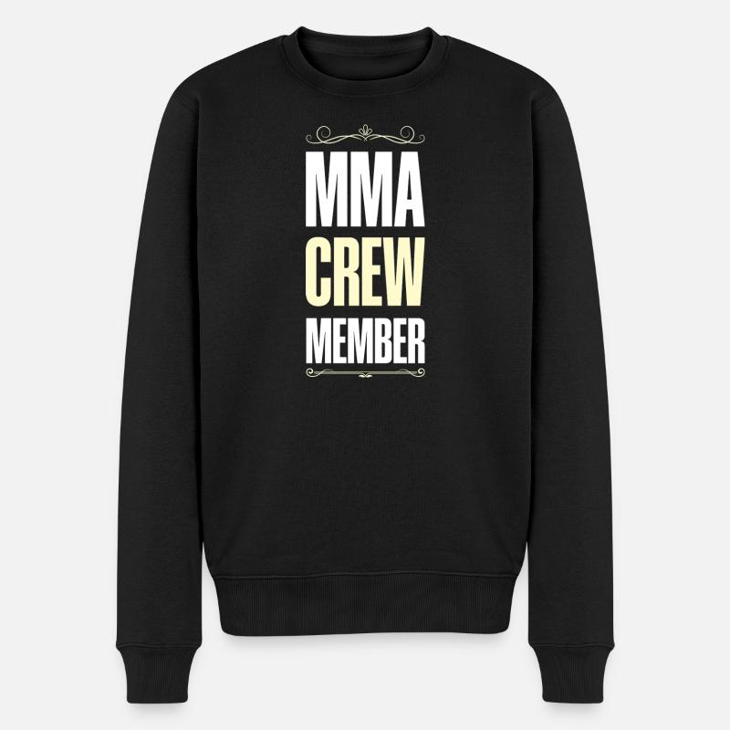 Mma Crew - Männer Premium Bio Pullover - Schwarz