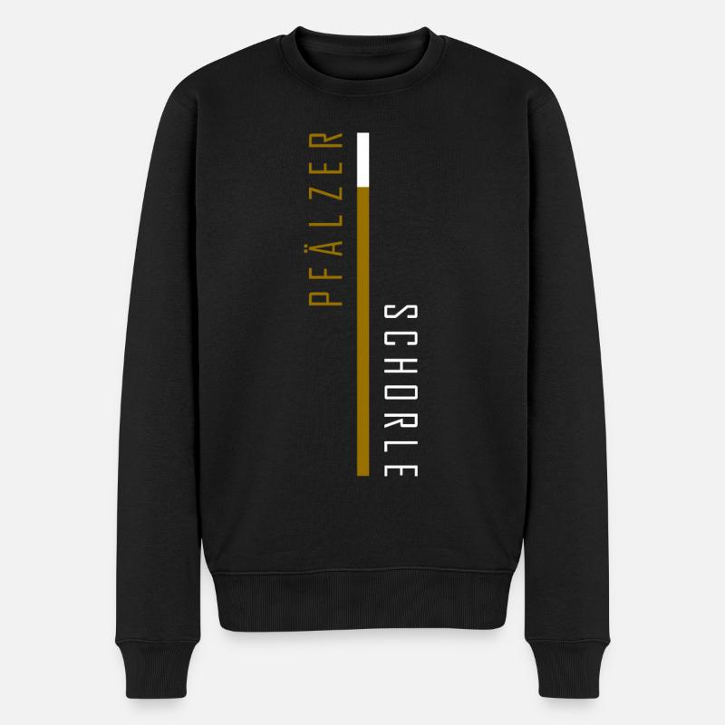 Pfälzer Schorle - Männer Premium Bio Pullover - Schwarz