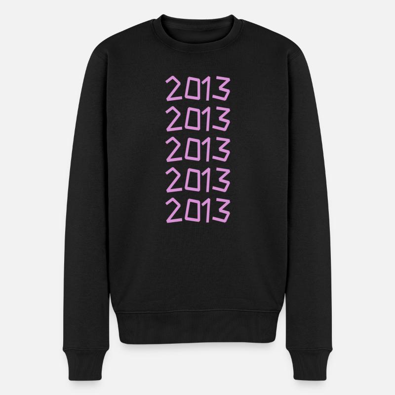 2013 - Männer Premium Bio Pullover - Schwarz