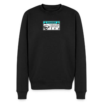 Turbo peut aspirer enfants et animaux - Pull Premium bio Homme - noir - Devant - Nico (187cm)