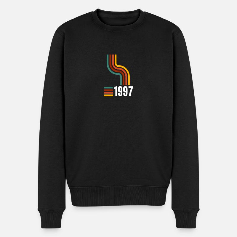1997 Retro Geburtstag Vintage Jahr - Männer Premium Bio Pullover - Schwarz