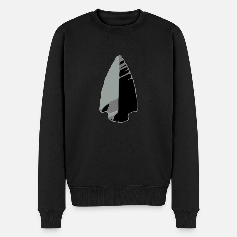 flint arrowhead indian - Pull Premium bio Homme - noir