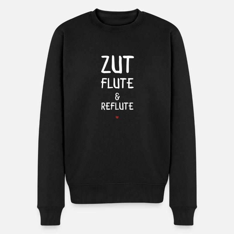zut flute et reflute - Pull Premium bio Homme - noir