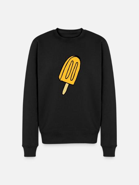 Eis - Männer Premium Bio Pullover - Schwarz