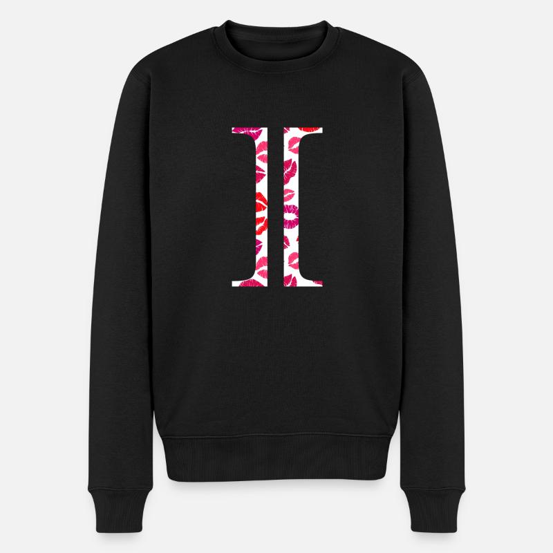 Lettre i bisous - Pull Premium bio Homme - noir