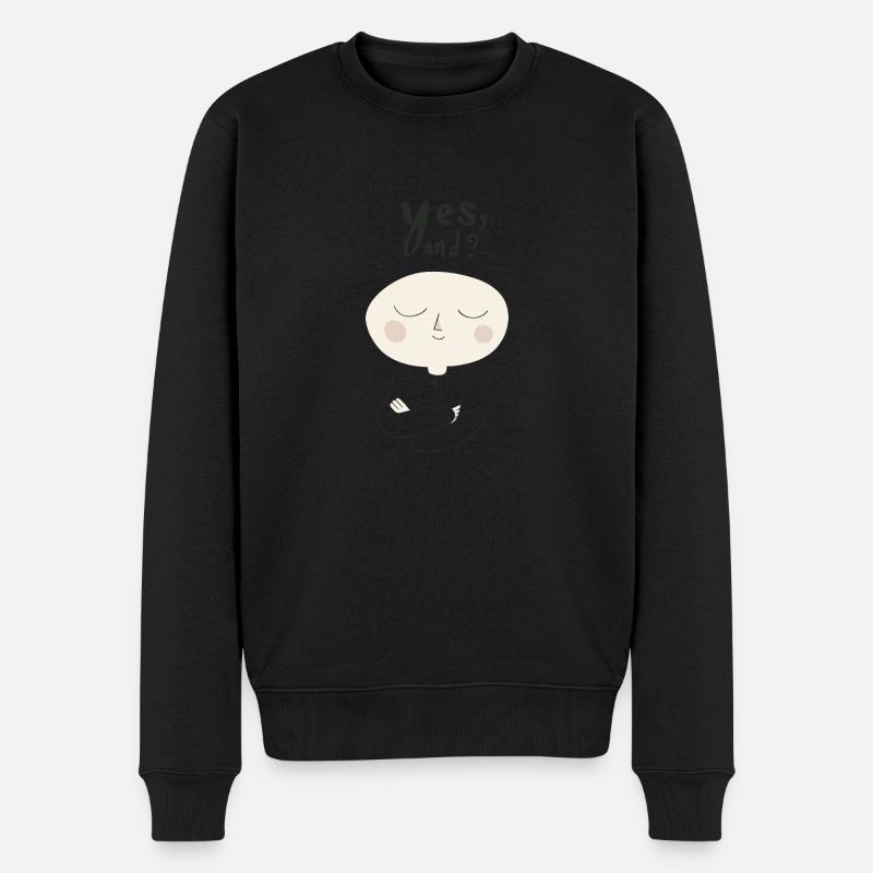 YESAND? - Männer Premium Bio Pullover - Schwarz
