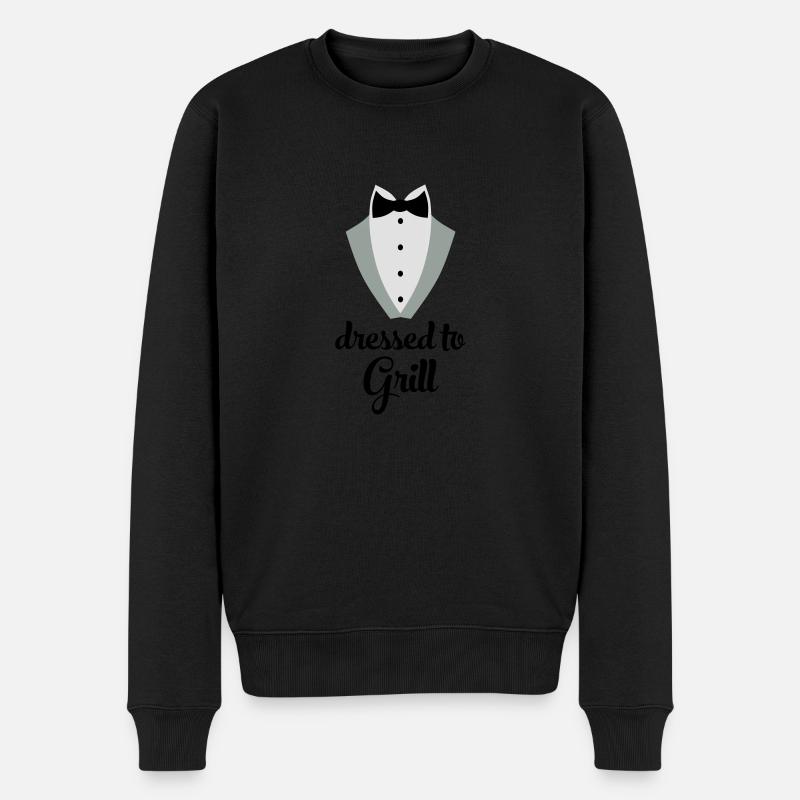 Tablier de cuisine drôle pour hommes - Pull Premium bio Homme - noir