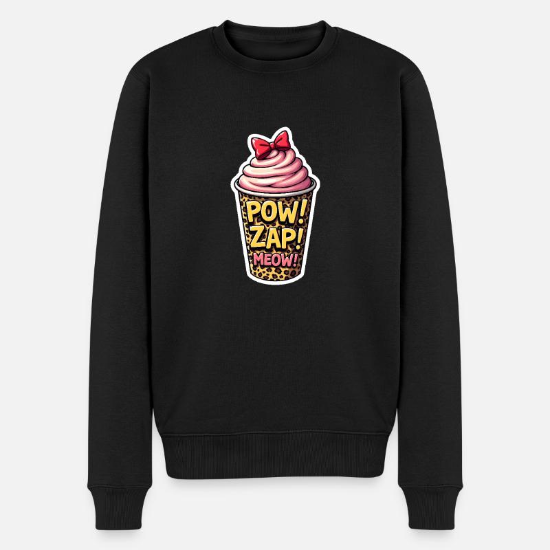 POW ZAP MIAOUEMENT - Pull Premium bio Homme - noir