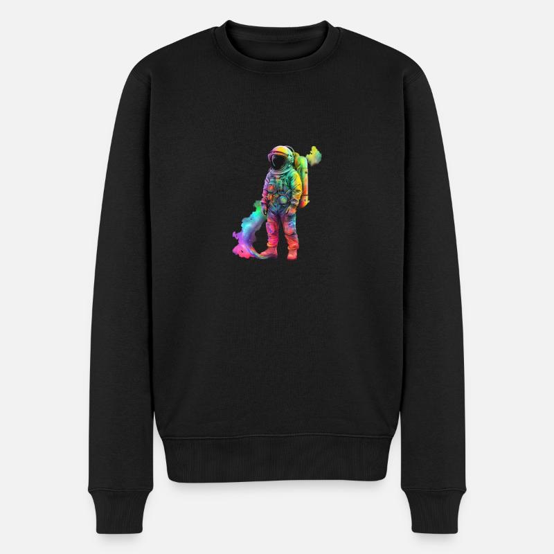 SPEZIELLER ASTRONAUT - Männer Premium Bio Pullover - Schwarz