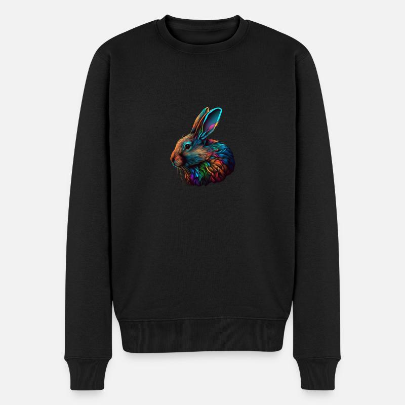 TRES BEAU LAPIN - Pull Premium bio Homme - noir