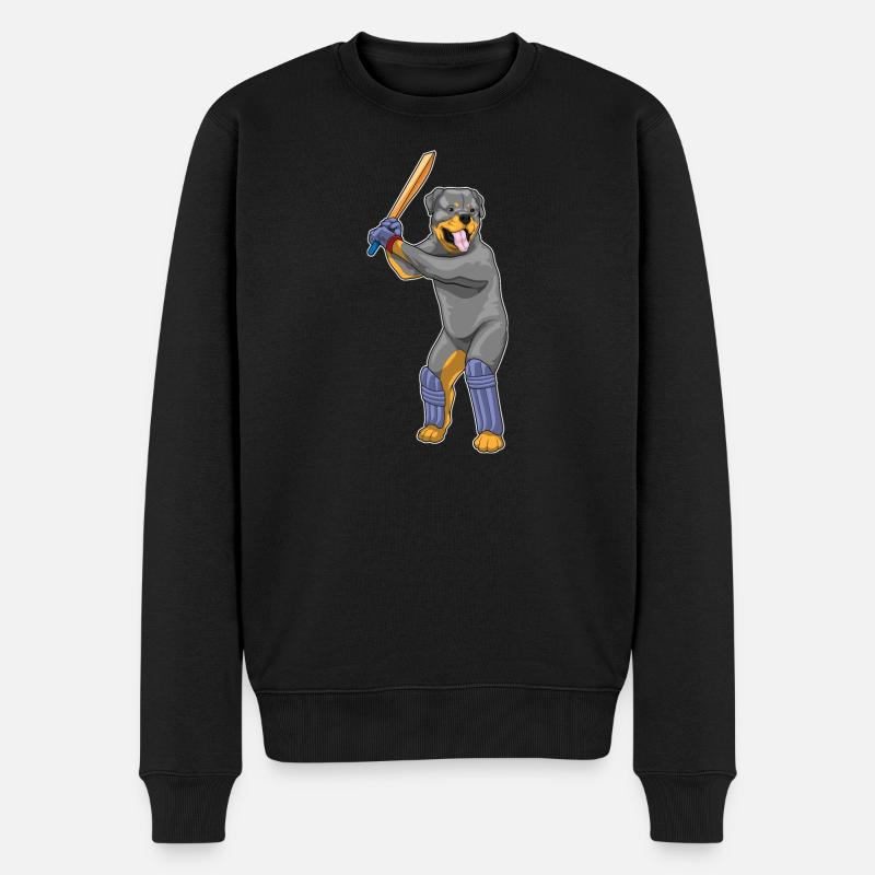Battes de cricket Rottweiler - Pull Premium bio Homme - noir