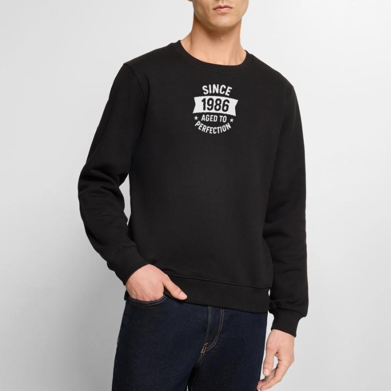 1986 – 40 Jahre Pullover oder Hemdgeschenk Männer Premium Bio Pullover
