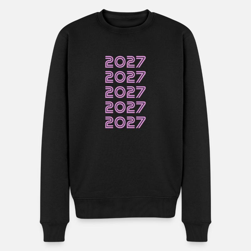 2027 - Männer Premium Bio Pullover - Schwarz