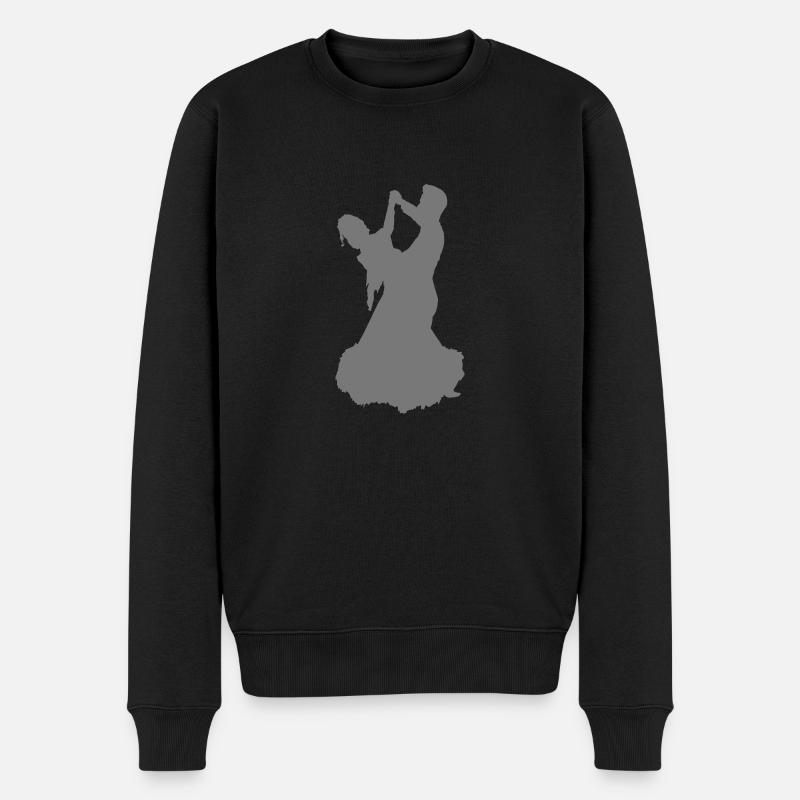 Tanzpaar (Standard) - Männer Premium Bio Pullover - Schwarz