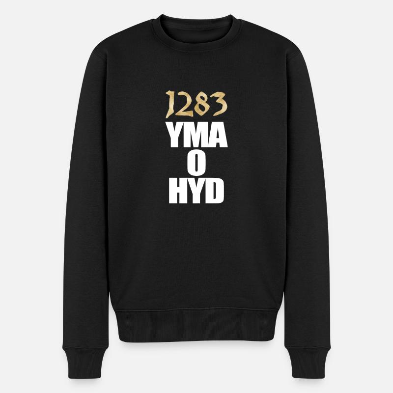 1283 Yma o Hyd - Pull Premium bio Homme - noir