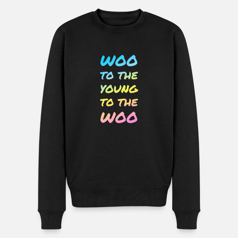 Koreanischer Spruch - Männer Premium Bio Pullover - Schwarz