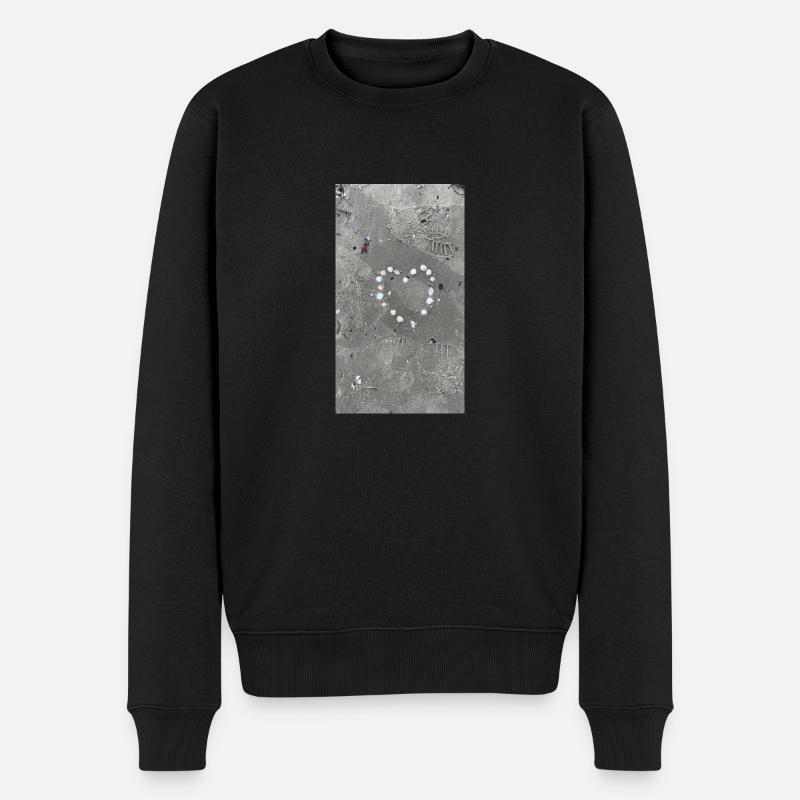 Cœur de coquillages - Pull Premium bio Homme - noir