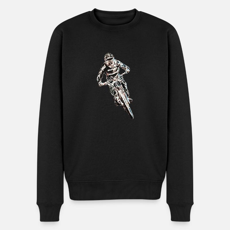 vtt mtb downhill - Pull Premium bio Homme - noir