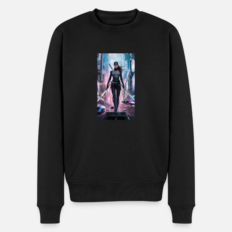 Super-héros ninja - Pull Premium bio Homme - noir