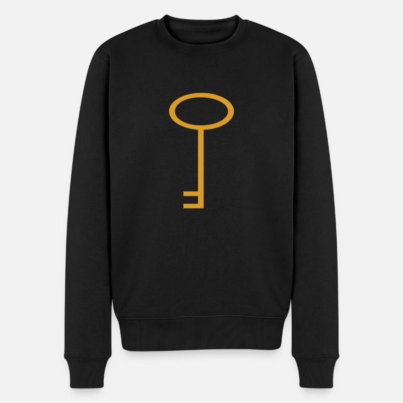 clé - Pull Premium bio Homme - noir