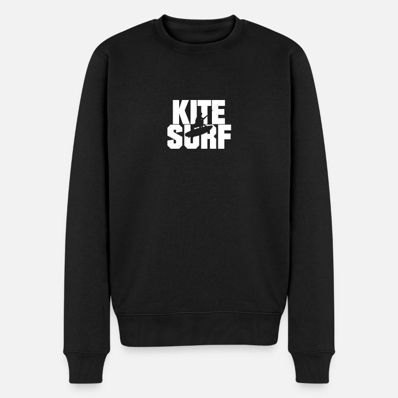 Kitesurf - Pull Premium bio Homme - noir