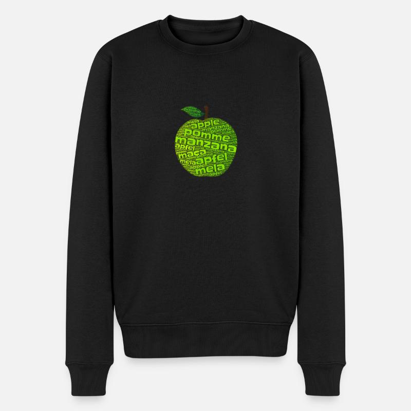 Apple Design - Männer Premium Bio Pullover - Schwarz