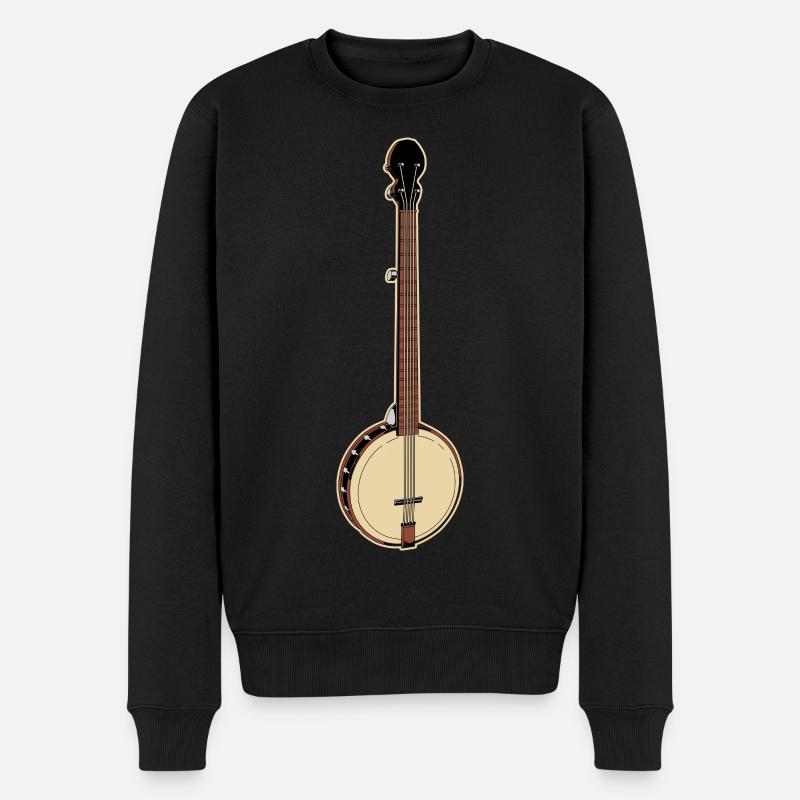 Banjo Bluegrass - Pull Premium bio Homme - noir