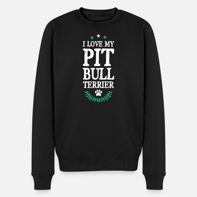 PIT_BULL_TERRIER - Pull Premium bio Homme - noir