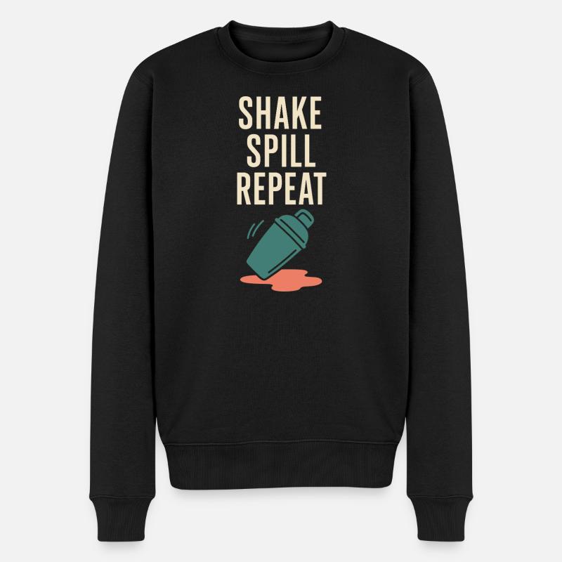 Shaker Steckt Fest Anfänger-mixologe - Männer Premium Bio Pullover - Schwarz