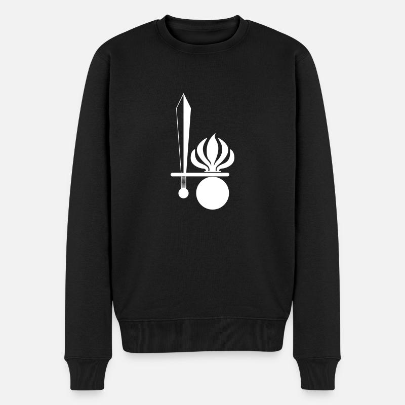 Gren white - Männer Premium Bio Pullover - Schwarz