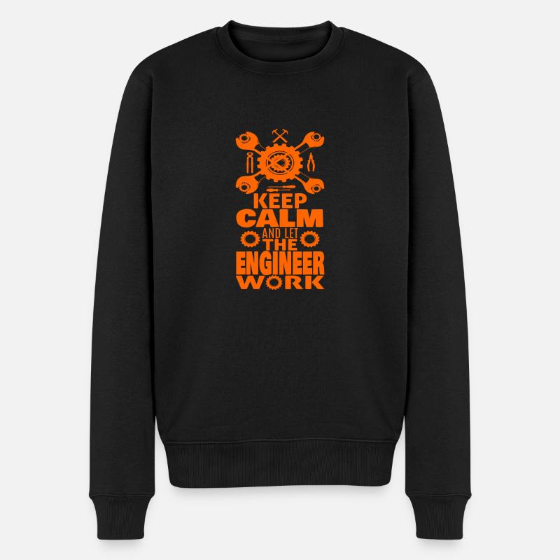 LET THE ENGINEER DO work humour ingénieur - Pull Premium bio Homme - noir