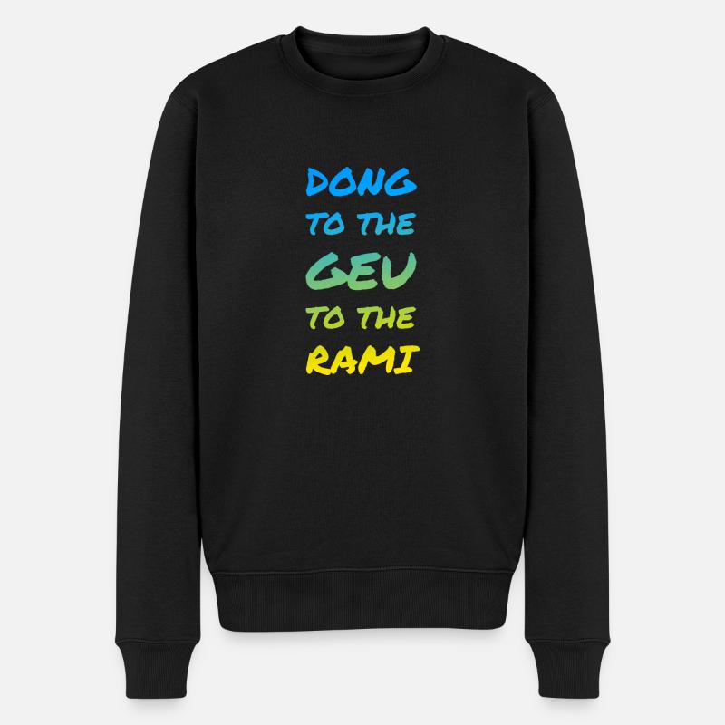 Koreanischer Spruch - Männer Premium Bio Pullover - Schwarz
