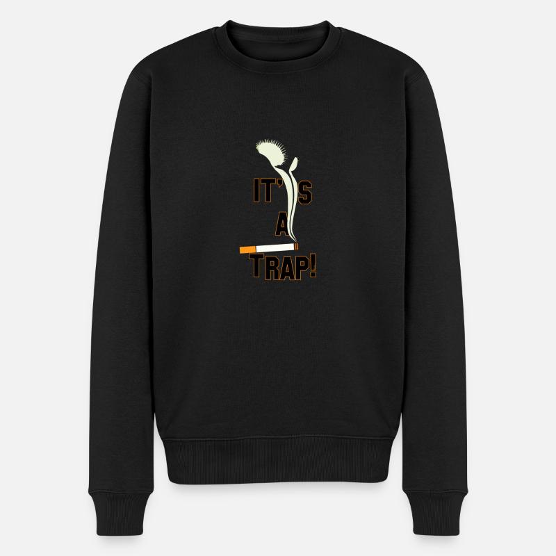 Piège à mouches de Vénus - Pull Premium bio Homme - noir