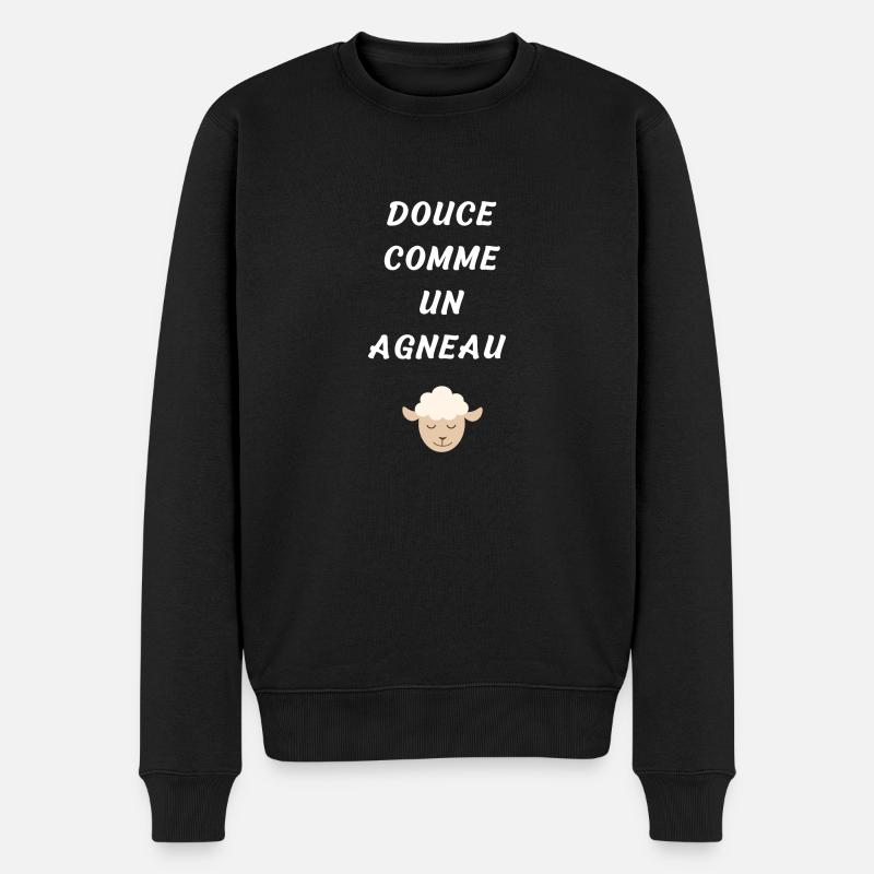 Douce comme un agneau - Pull Premium bio Homme - noir