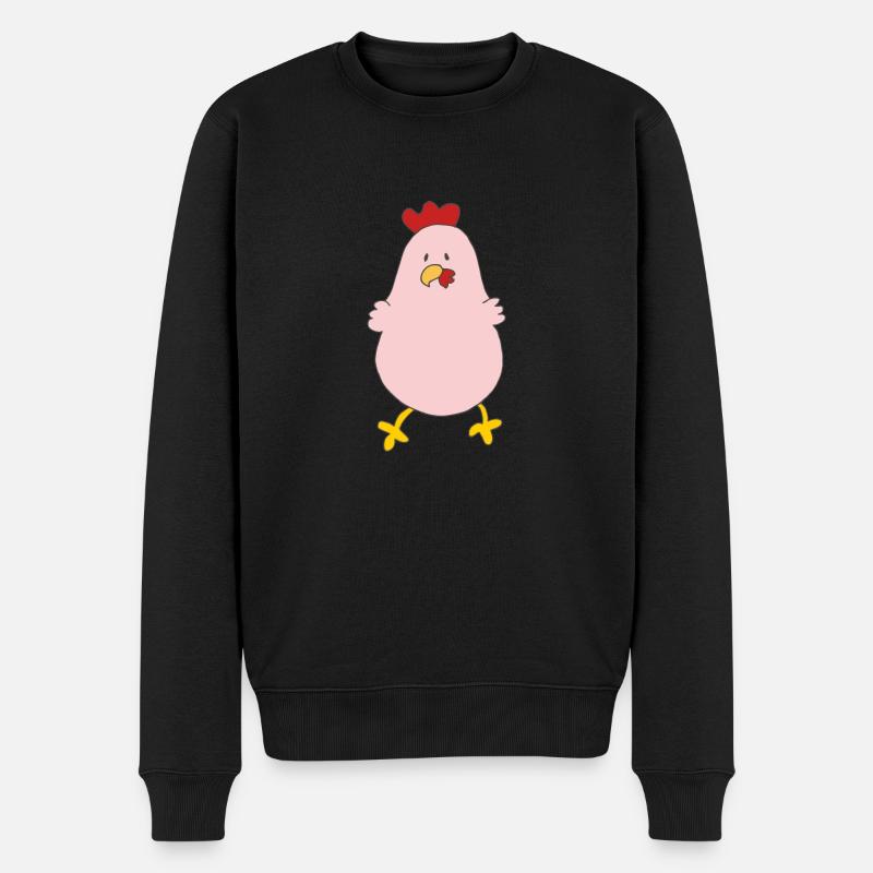 Poulet Rose - Pull Premium bio Homme - noir