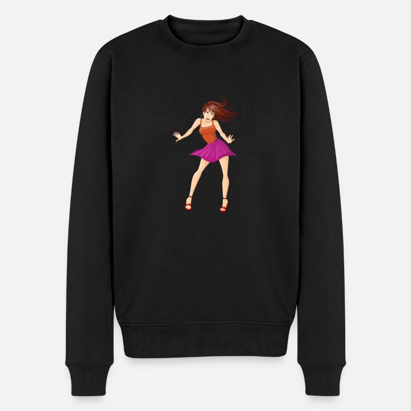 fille Mädel danse - Pull Premium bio Homme - noir