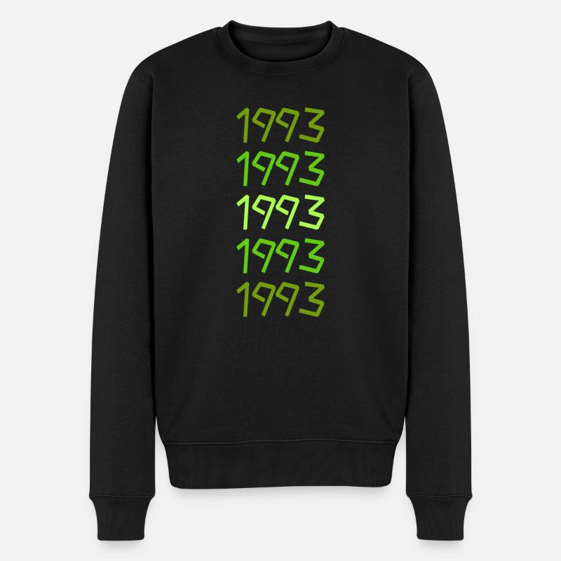 Né en 1993 - Pull Premium bio Homme - noir