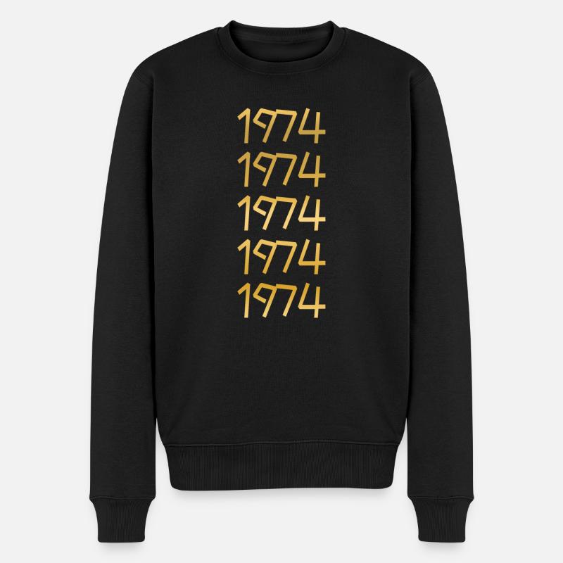 Loisirs 1974 - Pull Premium bio Homme - noir