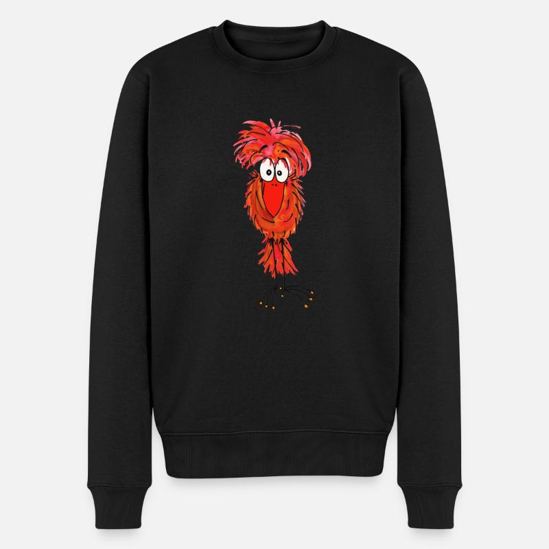 Die Fladders - Guggug - Männer Premium Bio Pullover - Schwarz