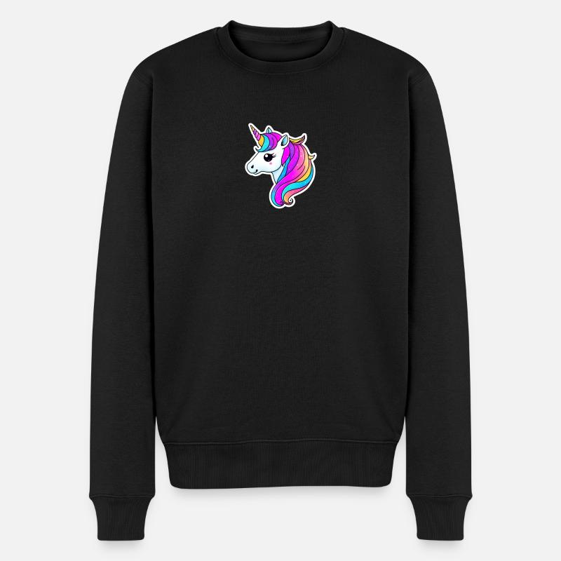 Licorne - Pull Premium bio Homme - noir