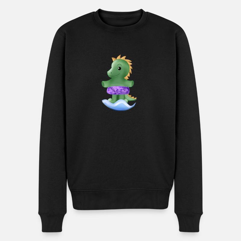 Petit dinosaure - Pull Premium bio Homme - noir