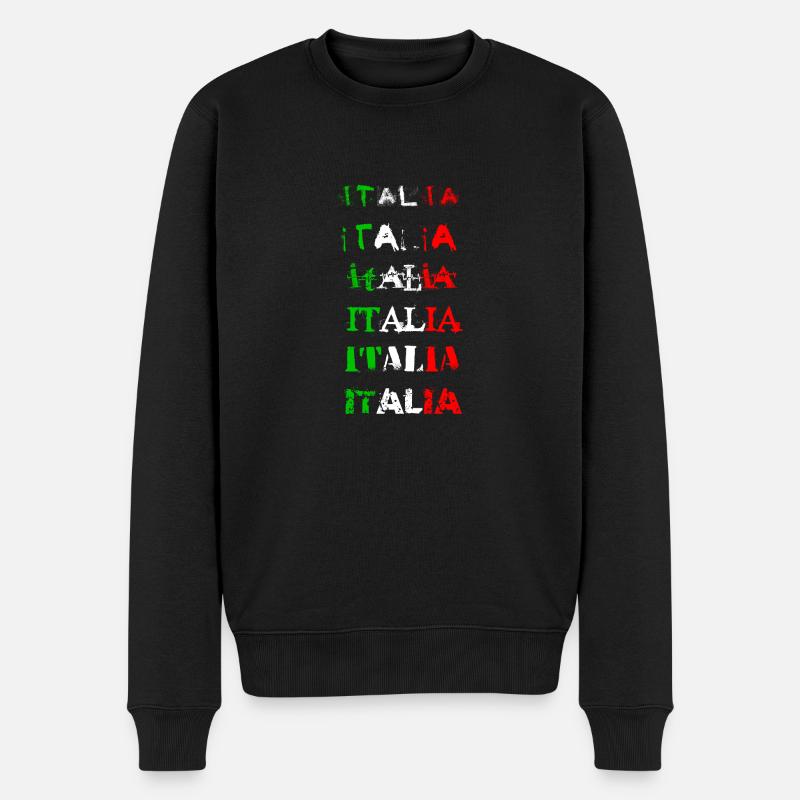 italia - Pull Premium bio Homme - noir