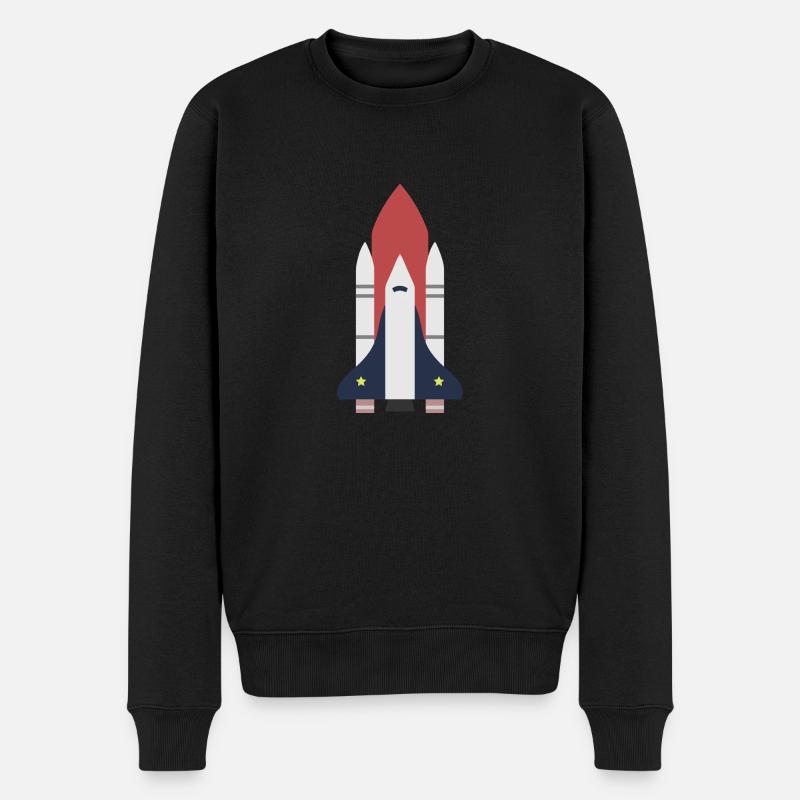 Rocket space gift idea - Men's Premium Organic Jumper - black