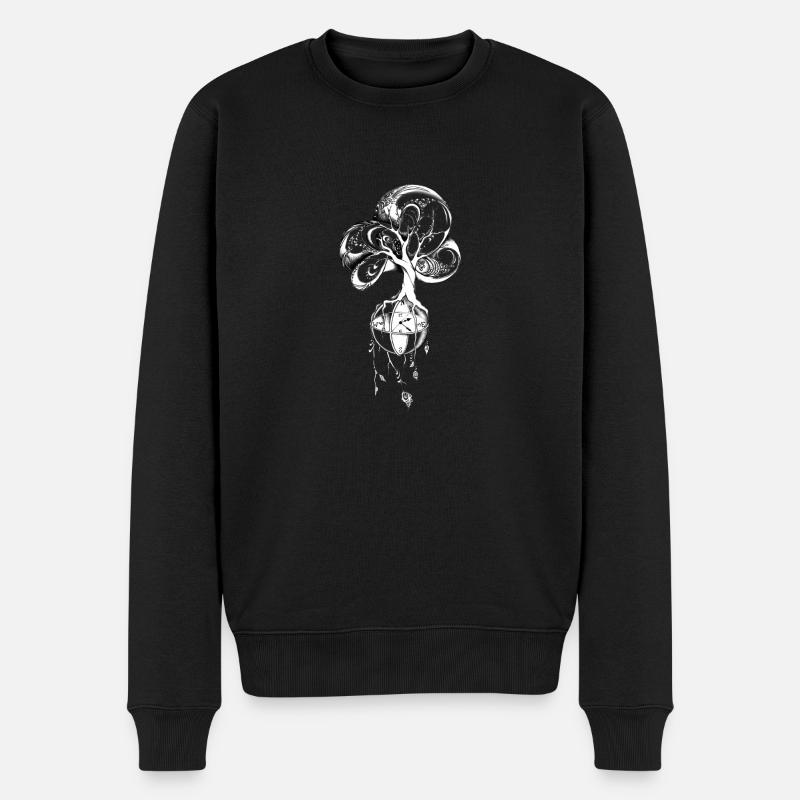 PeacockTree - Pull Premium bio Homme - noir
