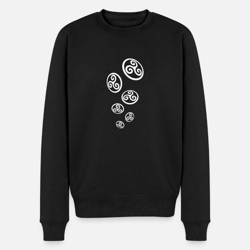 breizh triskels - Pull Premium bio Homme - noir